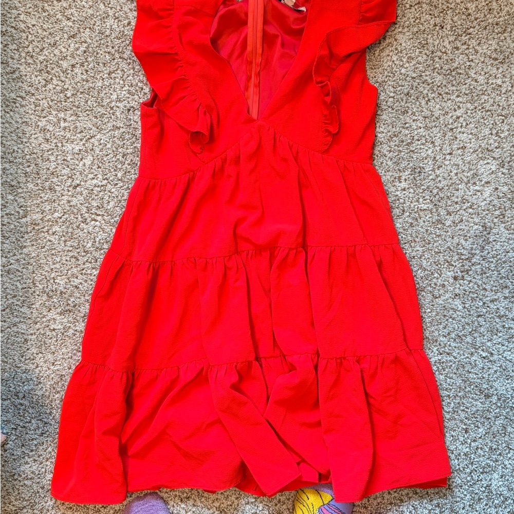 Vibrant Red Dress